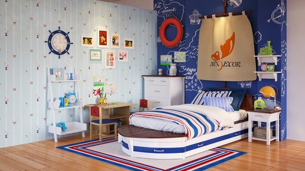 Thiết kế phòng ngủ không cần giường cho bé yêu